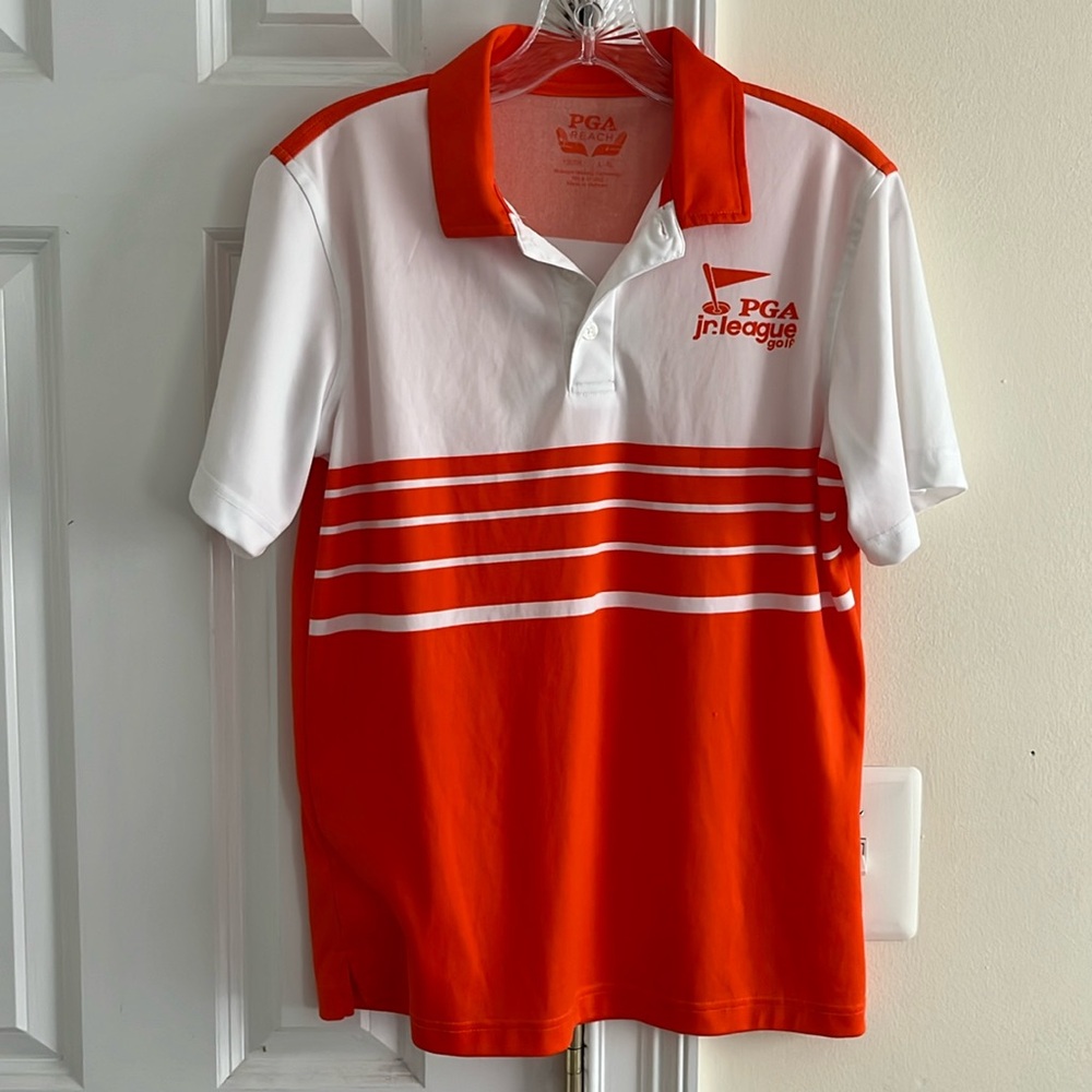 PGA Reach Youth L-XL Collard shirt, PGA jr. League Jersey #6